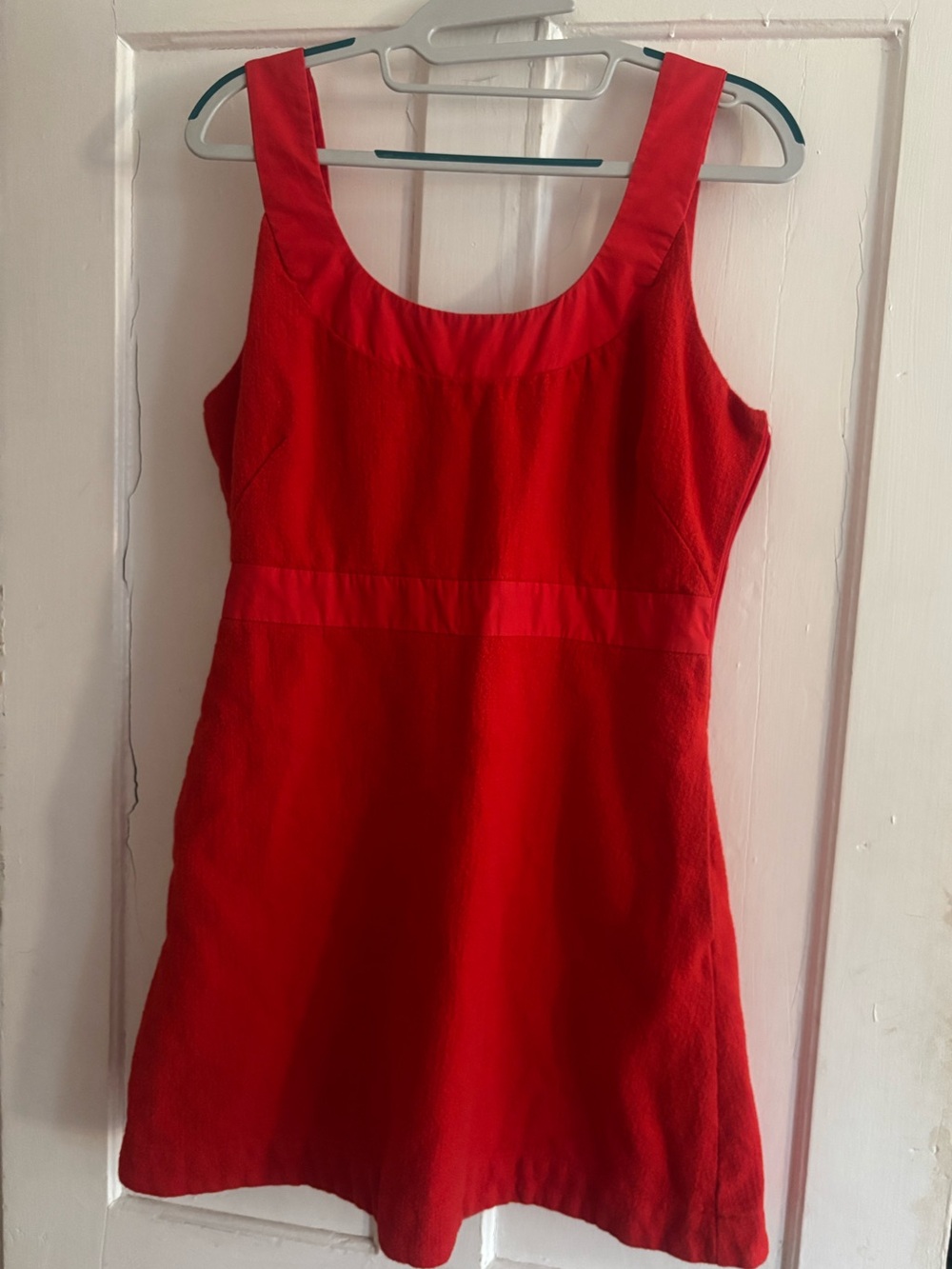 Anthropologie Red Sleeveless Mini Dress